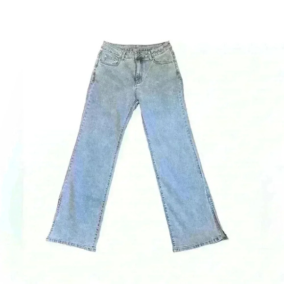 Zulily Stretch Flare Bootcut Jeans with Ankle Slit – Size Large - Picture 1 of 3